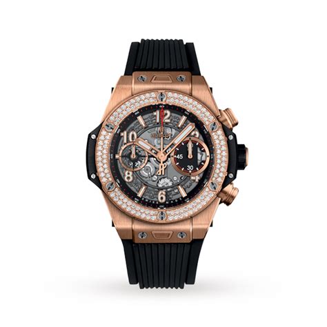 hublot big bang gold pave|Hublot Big Bang Unico King Gold White Pavé 42mm Big .